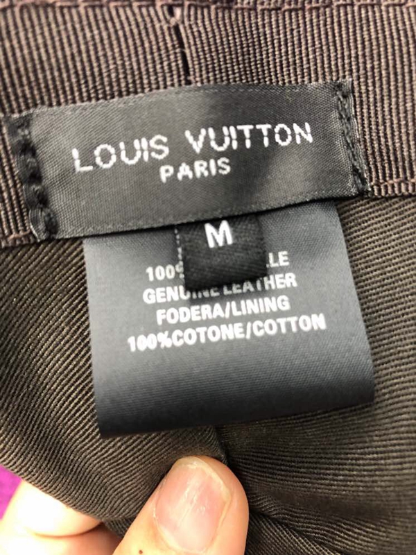 ブランド帽子内部構造